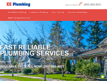 Tablet Screenshot of ez-plumbing.com